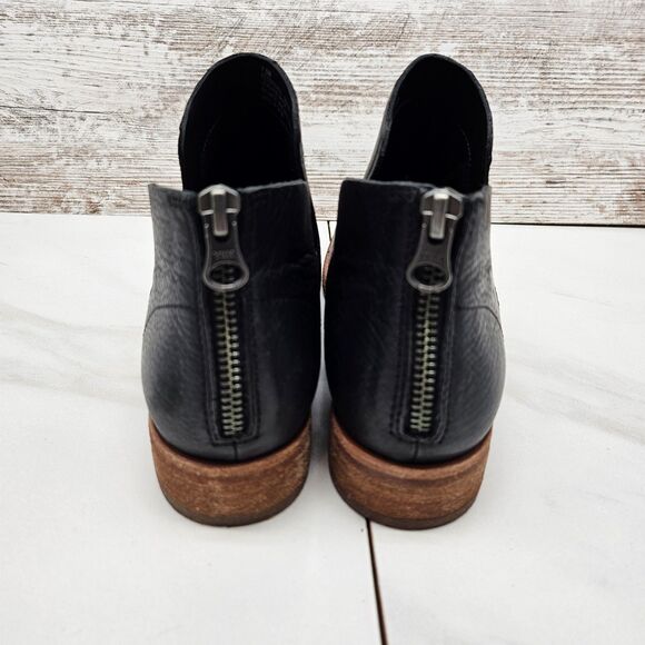 Kork-Ease Renny Leather Boots Womens 7.5 Black Ankle Bootie Western Comfort New - Picture 5 of 9